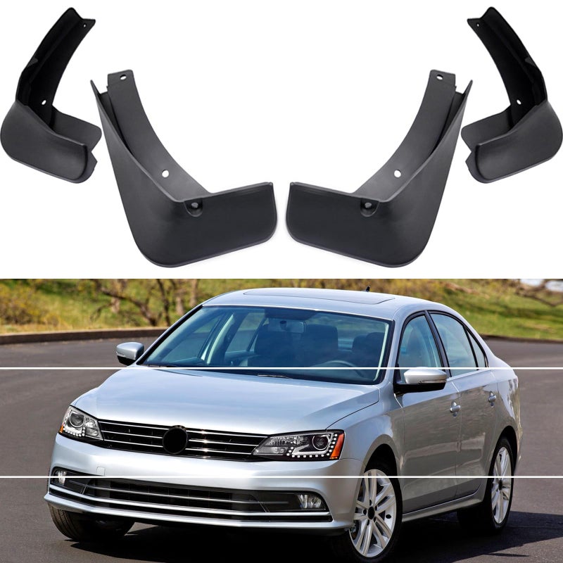 MOERTIFEI Car Mudguard Fender Mud Flaps Splash Guards Compatible with VW Jetta 2015 2016 2017 2018 - Image 1